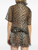 Ganni Leopard Print Bluse