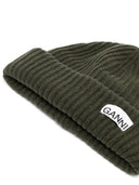 Ganni Logo Wool Beanie
