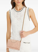 Tory Burch Fleming Leather Wallet On Chain