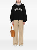 Emporio Armani Logo Cotton Drawstring Sweatshirt