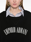Emporio Armani Logo Cotton Drawstring Sweatshirt