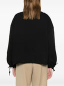 Emporio Armani Logo Cotton Drawstring Sweatshirt