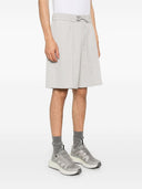 Emporio Armani Striped Cotton Shorts