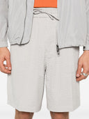 Emporio Armani Striped Cotton Shorts