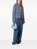 Valentino Tweed Crewneck Jacket