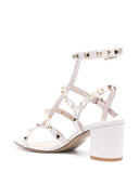 Valentino Garavani Rockstud皮革高跟凉鞋