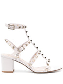 Valentino Garavani Rockstud皮革高跟凉鞋