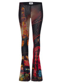 Jean Paul Gaultier Pigalle Print Flared Trousers