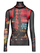 Jean Paul Gaultier Pigalle Print Top