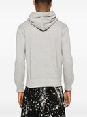 Comme Des Garcons Logo Zipped Cotton Hoodie