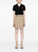 Comme Des Garcons Logo Cotton Polo Shirt