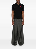 Comme Des Garcons Logo Cotton Polo Shirt