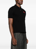 Comme Des Garcons Logo Cotton Polo Shirt