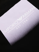 Emporio Armani Trykt Cotton T -shirt