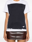 Emporio Armani Printed Cotton T Shirt