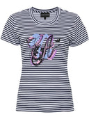 Emporio Armani Striped Cotton T Shirt