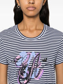 Emporio Armani Striped Cotton T Shirt