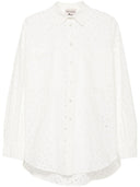 Camicia Sangallo oversize a semicouture