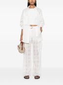 Camicia Sangallo oversize a semicouture
