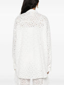 Camicia Sangallo oversize a semicouture