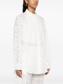 Camicia Sangallo oversize a semicouture