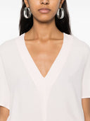 Semicouture Gabrielle Blouse With Kimono Short Sleeves