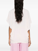 Semicouture Gabrielle Blouse With Kimono Short Sleeves