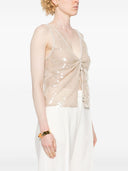 Emporio Armani Sequined Sleeveless Top