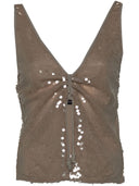 Emporio Armani Sequined Sleeveless Top
