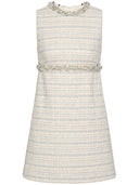 Valentino Embroidered Tweed Mini Dress