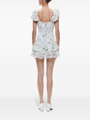 Alice + Olivia Flower Print Mini Dress