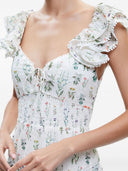 Alice + Olivia Flower Print Mini Dress