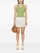 Alice + Olivia Flower Print Cotton Skirt