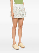 Alice + Olivia Flower Print Cotton Skirt
