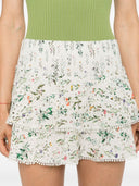 Alice + Olivia Flower Print Cotton Skirt