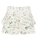 Alice + Olivia Flower Print Cotton Skirt