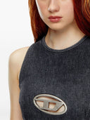 Diesel Cut Out Logo Mini Dress