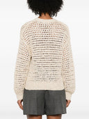 Brunello Cucinelli Silk And Linen Blend Crewneck Sweater