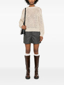 Brunello Cucinelli Silk And Linen Blend Crewneck Sweater