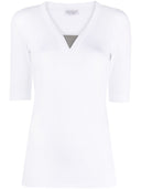 Brunello Cucinelli Cotton V Necked T Shirt