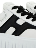 Hogan Pre H Striped Leather Sneakers
