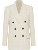 Brunello Cucinelli Cotton Blend Double Breasted Giacca