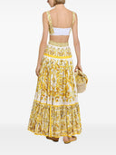 Dolce & Gabbana Maiolica Print Cotton Skirt
