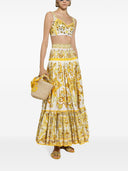 Dolce & Gabbana Maiolica Print Cotton Skirt