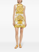 Dolce & Gabbana Maiolica Print Cotton Mini Dress