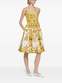 Dolce & Gabbana Maiolica Print Midi Dress