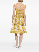Dolce & Gabbana Maiolica Print Midi Dress
