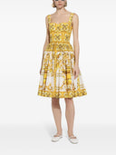 Dolce & Gabbana Maiolica Print Midi Dress