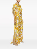 Dolce & Gabbana Dots Print Silk Maxi Dress
