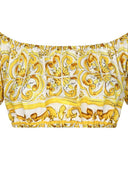 Dolce & Gabbana Maiolica Print Cotton Top